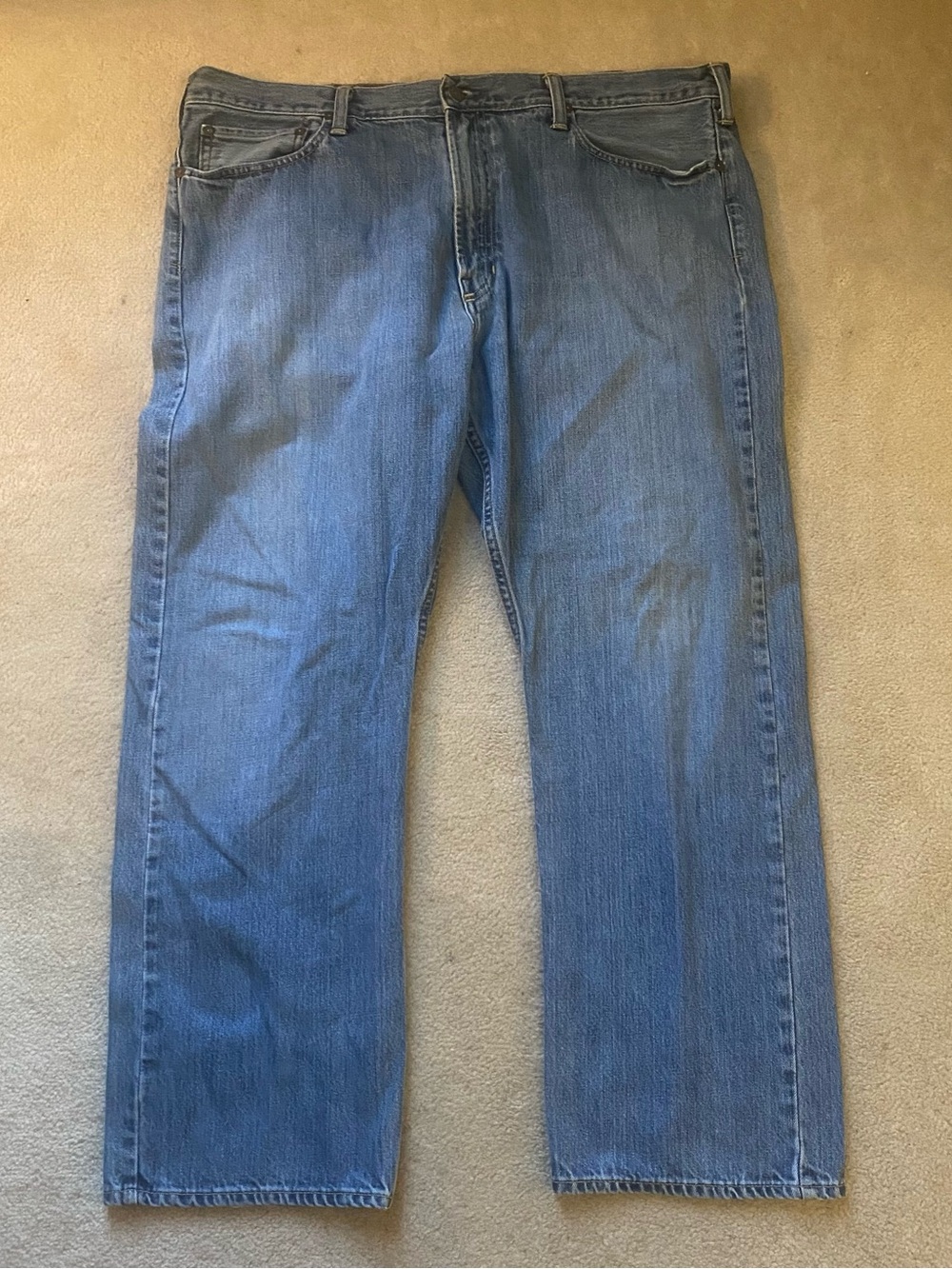 Polo Ralph Lauren Andrew Classic Fit Jeans Mens 40x30 Blue Wash Straight Denim